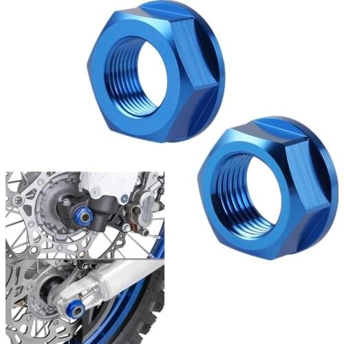 NICECNC Front Rear Axle Nut with Rear Rim Wheel Lock Nut Screw For Yamaha YZ125 YZ250 YZ250F YZ450F YZ125X YZ250X WR250F WR450F