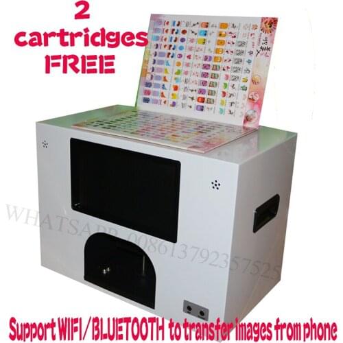 2020 latest model nail art machine with screen and computer inside 4500 designs 2pcs ink cartridges free