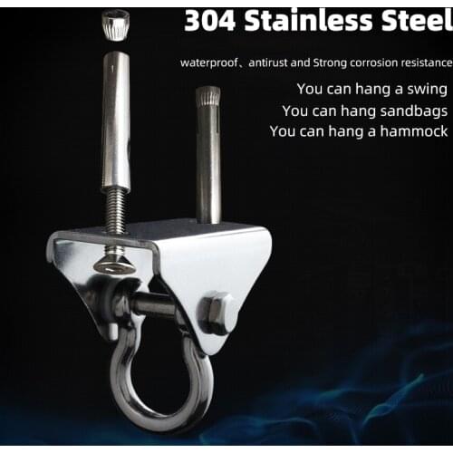 1 set 304 Stainless Steel Ceiling Hanging Kit Suspension Bracket Hook Hanger For Yoga Hammock Sex Swing Hanging Chair Sandbag