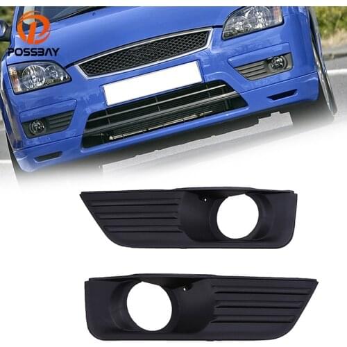 POSSBAY Fit for Ford Focus MK2 2005-2008 Fog Light Lamp Covers Case Car Styling Accessories Car Front Bumper Fog Light Grille
