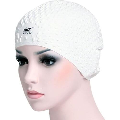 Silicone Waterproof Swimming Caps Protect Ears Long Hair Sports Swim Pool Hat Men Women Swim Pool Unisex Swimming Cap