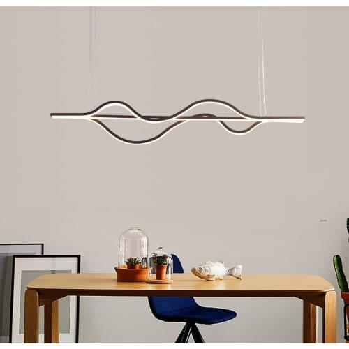 Modern Led Chandelier Remote Control Chandeliers Lustres Coffee Fish Hanging Lamppendant Lights