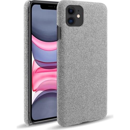 Cloth Cases For iPhone 11 Case 11 pro MAX Slim Retro Cloth Hard Phone Cover For iPhone 11 PRO MAX 11pro iPhone11 Coque Funda
