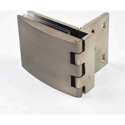 Thickening Half Cover Glass Hinge Wine Display Cabinet Door Hinges 2pcs