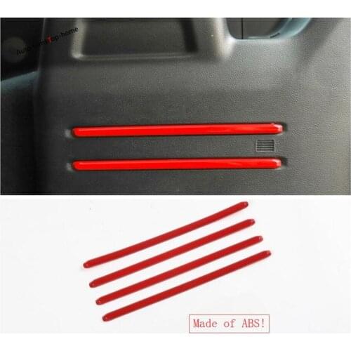 Yimaautotrims Rear Trunk Tail Box Decoration Strip Cover Trim Fit For Jeep Wrangler JL 2018 2019 2020 ABS Interior Mouldings