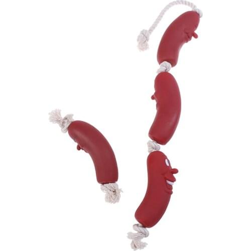Funny pet dog toys sausage squeaky toys for pets healthy latex dog toys for dog wholsale pet toys pet supplies