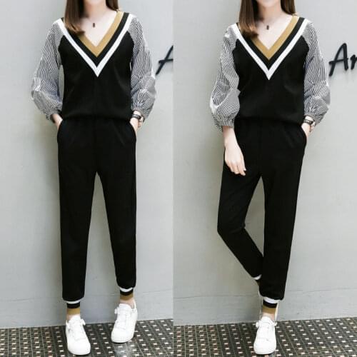 2021 Woman Two Piece Casual Tracksuit Female Oversized 4XL Long Sleeve Sets Ladies Spring Winter Solid Sport Pants Suits H1157