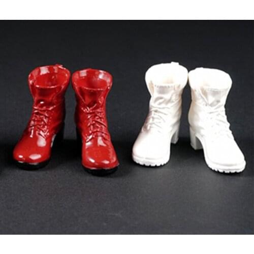 1/6 Red Female High Heels Red Boots Scarlet Witch Shoes Models AS014 Fit 12'' Figures Bodies