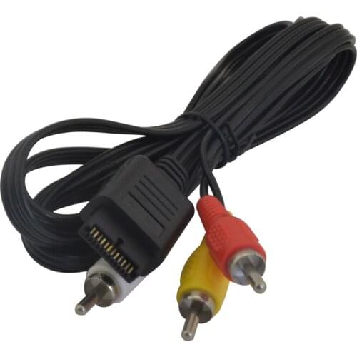 Xunbeifang 100pcs Audio Video AV Cable to RCA For PlayStation for PS 1 Full needle