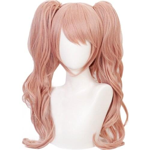 Anime Danganronpa Enoshima Junko Cosplay Wig Heat Resistant Synthetic Hair Carnival Halloween Party Props Women Girl Wig Gift