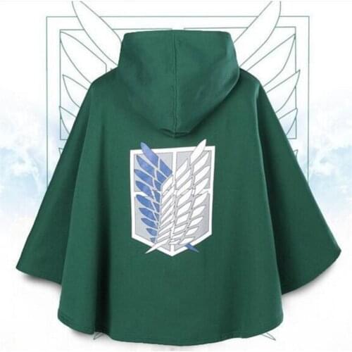 Attacking Giant Cosplay Explosions Cloak Investigating Corps Cape Allen Mikasa Captains Style Unisex Halloween Party Cloak