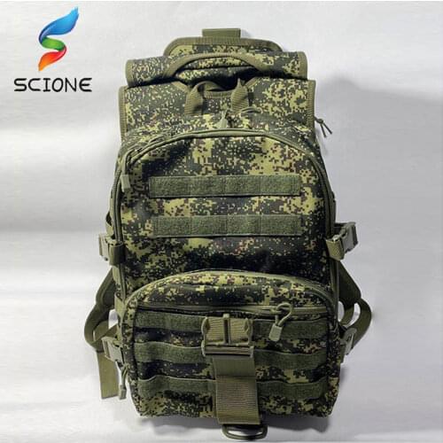 Large Capacity Tactical Backpacks Military Assault 900D Waterproof Outdoor Sport Hiking Camping Bag Army Green Rucksack XA276Y
