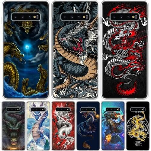 Asian Dragons Animal Cover Phone Case For Samsung Galaxy S10 S20 Ultra Note 10 9 8 S9 S8 J4 J6 J8 + Lite Plus Pro S7 Coque