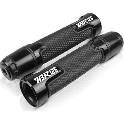 For Yamaha YBR125 YBR 125 cafe racer Motorcycle 22MM Aluminum plastic Handlebar Handle bar Grip Hand Cap End Moto Racing Grips