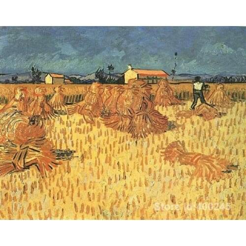 Modern art oil paintings Harvest in Provence Vincent Van Gogh Reproduction canvas Hand painted High quality