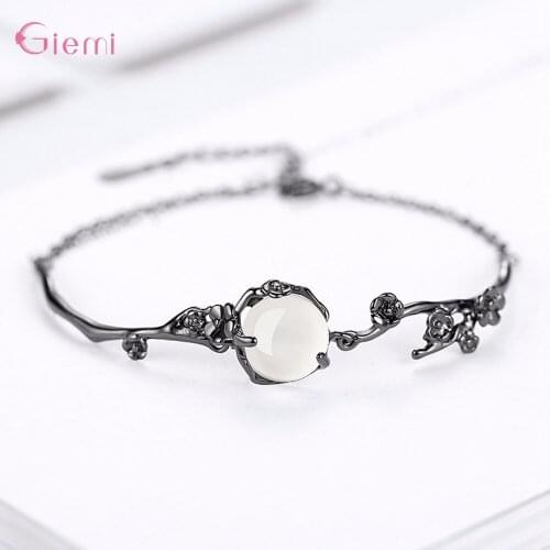Classic Fashion Jewelry 925 Sterling Silver Chain Bracelet Austrian Crystal Women Girls Party Anniversary New Arrival
