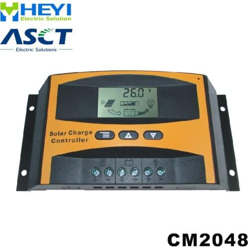 CM2048 solar charge and discharge controller 30A 48V with LCD real-time display of charging current and discharge current
