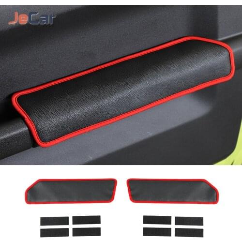 Leather Armrest Support Elbow Rest Pad Door Armrest Cloth Pad Handrail Protection Pad Fit For Suzuki Jimny 2019 Up