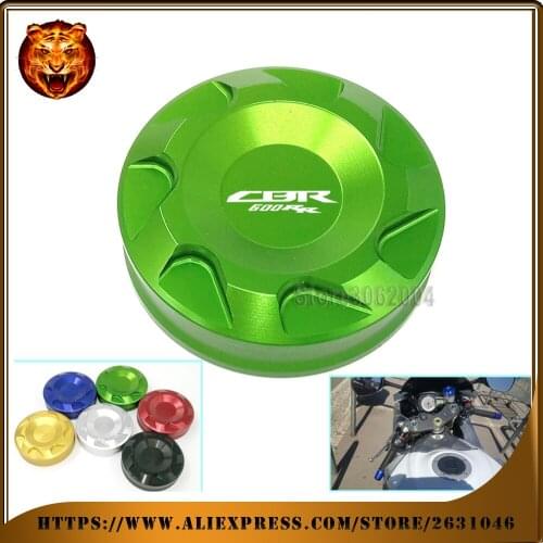 Motorcycle Front Brake Master Cylinder Fluid Reservoir Cover Cap For HONDA CBR600RR 2007-2017 2016 CBR600 CBR 600RR With Logo 15