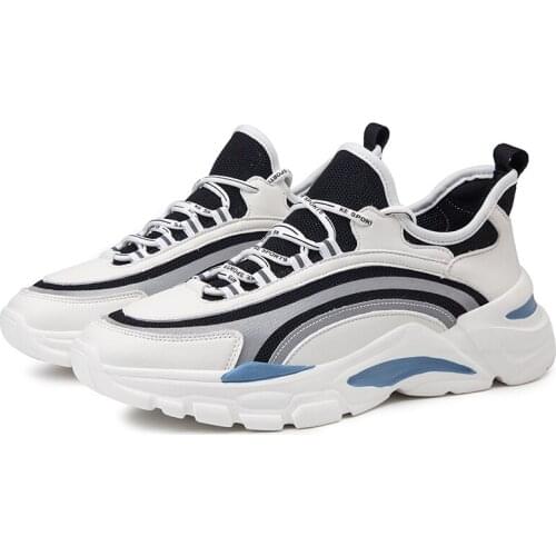 Man casuales zapatos 2020 Casual knitting causal spring Sneakers leather schoenen sapato casual mens informales white summer de