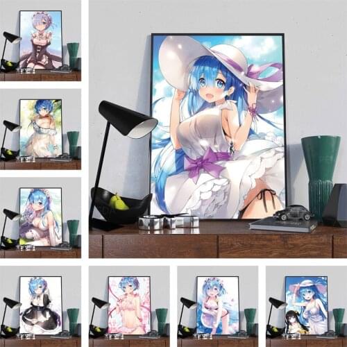 Wall Art HD Prints Life in a Different World from Zero Home Decor Anime Poster Pictures Canvas Paintings Living Room No Frame