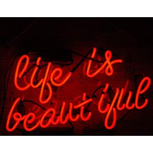 Neon Sign Love Life Home Bedroom Neon light Beer Bar Neon Wall Sign Window Advertise Lamp Decorate Home Handmade Real glass TUBE