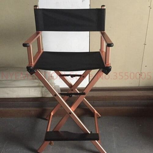 Aluminum Frame Makeup Artist Director Chair Foldable Outdoor Furniture Lightweight Portable Folding Director Makeup Chair 1pcs