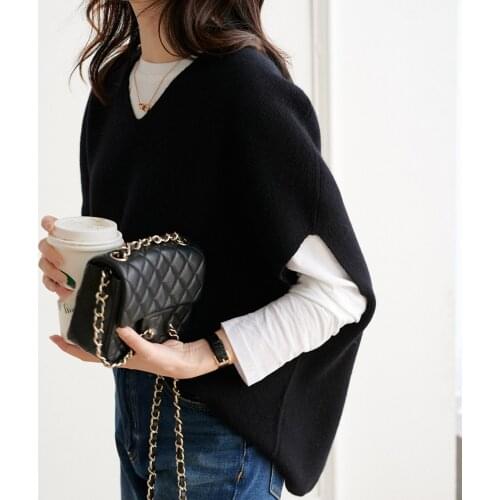 Winter Oversized Knitted Vest Women Solid V Neck Elegant Office Ladies Clothes Korean Autumn Female Casual Sleeveless Sweater