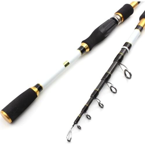 1.8M 2.1M 2.4M 2.7M Lure Weight 7-28g M power carbon lure rod Spinning Casting Fishing rod telescopic Travel fishing Tackle