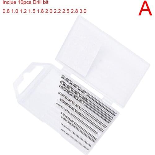 10pcs/set With 0.8mm-3.0mm Drill Screws Metal Hand Drill Equipments UV Resin Mold Tools And Handmade Jewelry Tool
