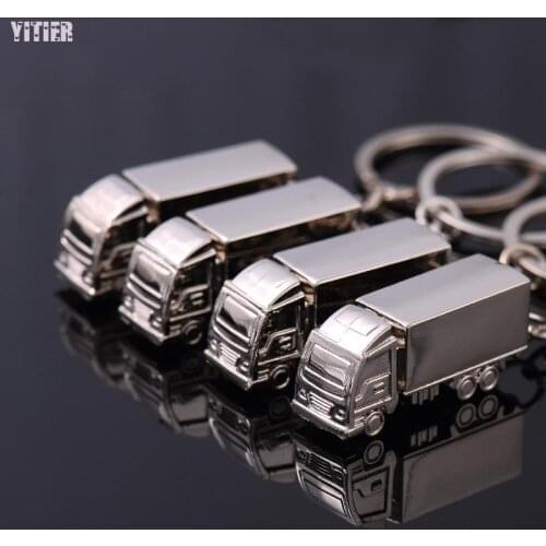 10 Pcs/lot Fashion Popular Pretty Hot Truck Styling Key Buckle Creative Accessories Logistics Company Small Car Model Gifts A004