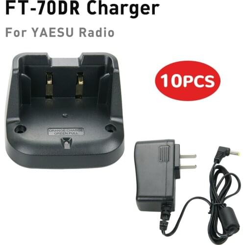 10X SBR-24LI Battery Charger Walkie Talkie for YAESU FT-70D, YAESU FT-70DR, YAESU FT-70DS Two Way Radio Rapid Charger