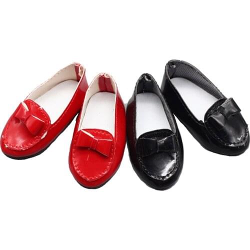 2Colors 1Pair Fashion PU Doll Shoes for 16-Inch Salon Doll and 1/4 BJD Doll Mini Toy Shoes Dolls & Accessories