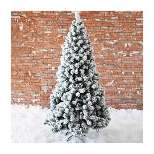 240cm Christmas tree cedar flocking snowing artificial Christmas tree decorations Christmas decorations for home free shipping