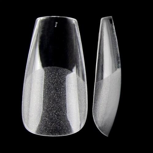 360pcs Fake Nails Half Matte Bottom Coffin Ballerina False Nail French Style Salon DIY Artificial Nail Art Tip Manicure Supply