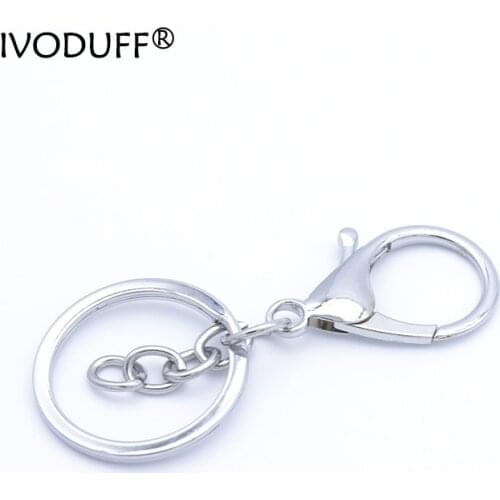 5pcs / key chain Popular classic lobster clasp key chain hook chain jewelry making key chain