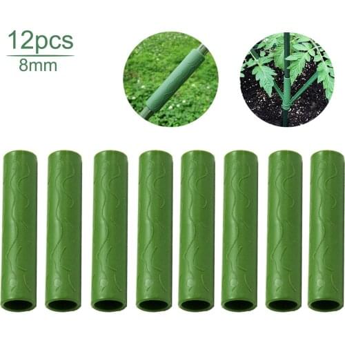 6/12PCS Gardening Plant Support Connecting Pipe Vines Climbing Plant Support Stakes Connector Agriculture Tools