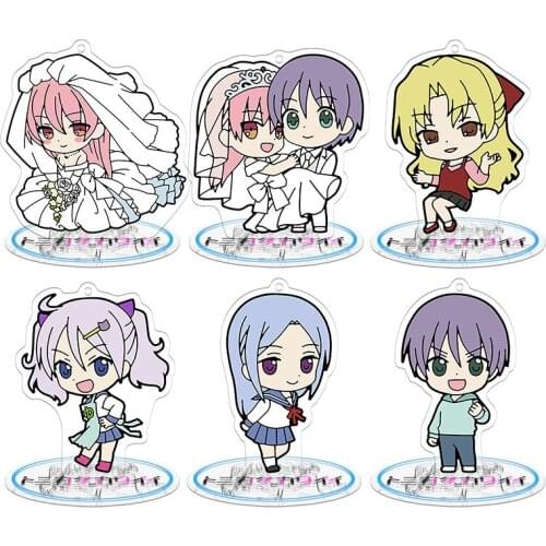 Anime Fly Me to the Moon Acrylic Model Doll Keychain Yuzaki Nasa Yuzaki Tsukasa Kaginoji Chitose Action figure Toy Keyring 9cm