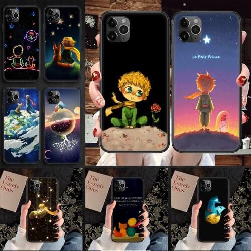 The Little Prince Cartoon Phone Case Cover Hull For iphone 5 5s se 2 6 6s 7 8 12 mini plus X XS XR 11 PRO MAX black trend prime