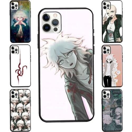 Nagito Komaeda For iPhone 11 Pro Max XS 8 7 Plus SE 2020 X XR Case For iPhone 12 Pro Max mini Coque