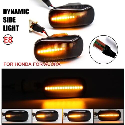 Dynamic Blinker Side Marker Indicator Turn Signal Light For Honda Stream S2000 CR-V HR-V Civic City Fit Jazz Accord Repeater