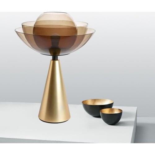 Europe led glass crystal led desk lamp lampara de mesa dining room lamp living room lamp