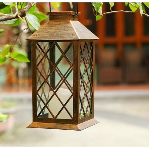 European Unique Solar Retro Palace Lamp Atmosphere Landscape Garden Decorative Lamp Outdoor Waterproof Garden Storm Lantern
