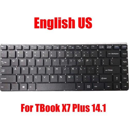 Laptop US Keyboard For T-bao For TBook X7 For TBook X7 Plus 14.1 English Black Without Frame new