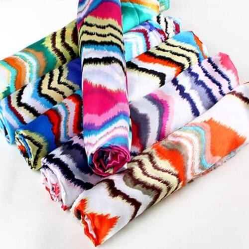 Colorful Weave Satin Fabric Glossy Polyester Tilda DIY Satin Ribbon Scarf Lining Craft Fabric