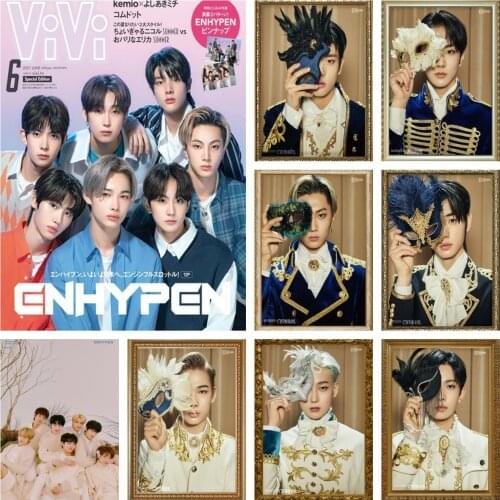 5D DIY Diamond Painting KPOP Boy Band ENHYPEN Full Drill Square Cross Stitch Kit Mosaic Rhinestone Picture Embroidery Home Decor