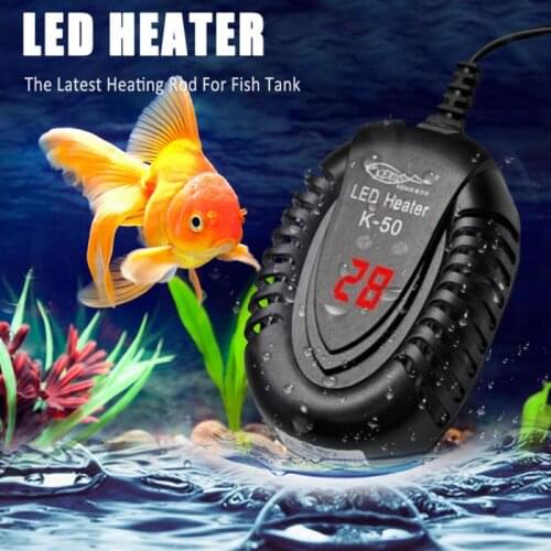 25W 50W 75W 100W Aquarium Heater Electric Heating Rods Digital Temperature Controller Fish Tank Turtle Tank Heater