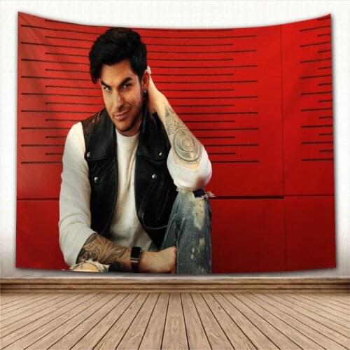 Custom Queen Adam Lambert Tapestry Wall Hanging Wall Fabric Tapestry Art Home Decoration Sleeping Pad Wall Carpets Dorm Decor