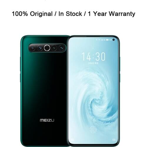 Official Meizu 17 5G Android Phone Snapdragon 865 64.0MP 6.6" 90HZ Dual Sim 30W Super Charger GPS OTA Screen Fingerprint