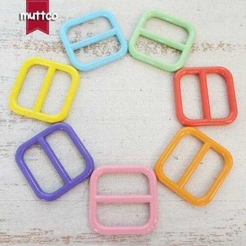 Adjustable buckle Non-Welded 20mm webbing sewing zinc alloy metal crafts stoving varnish metal 7 colours